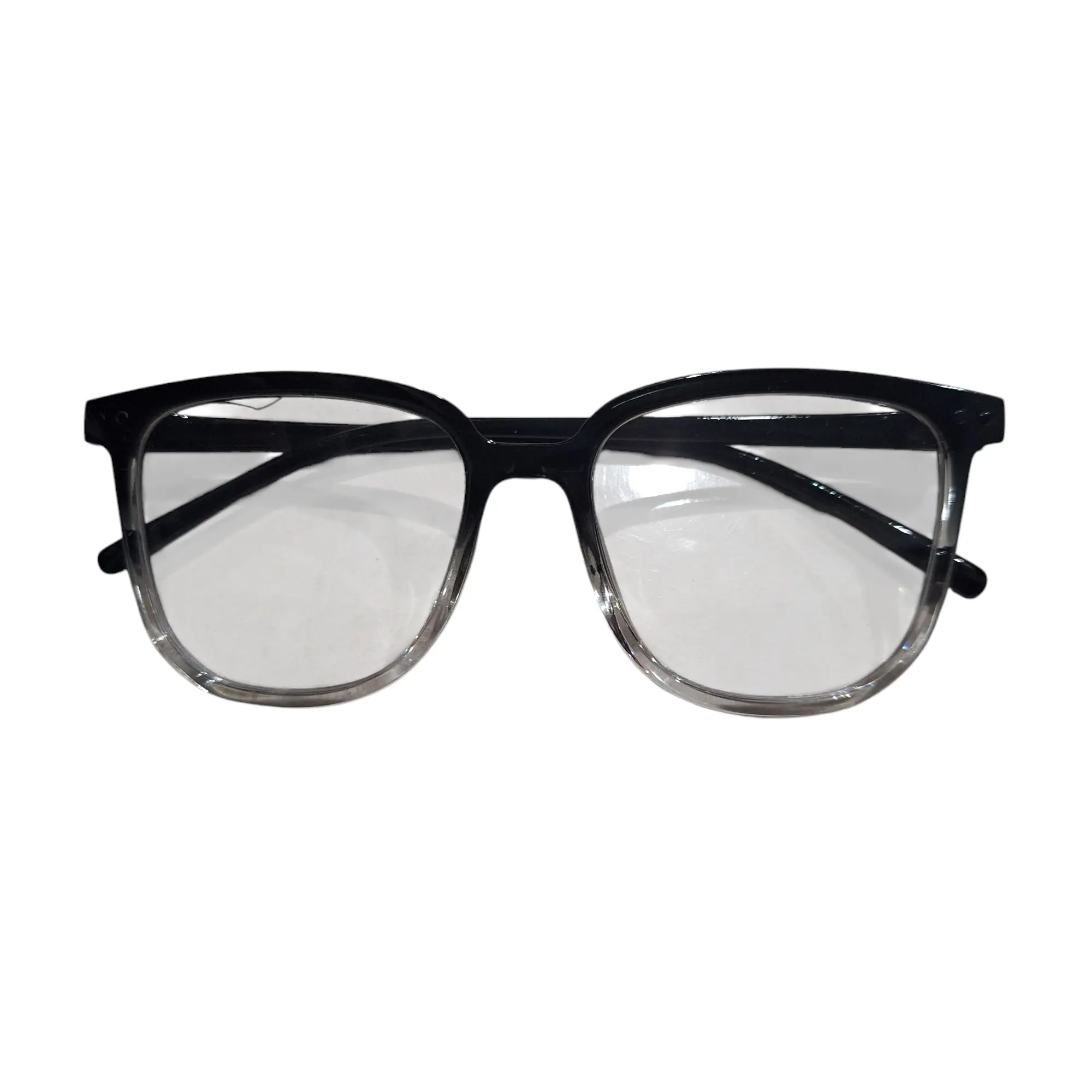 kacamata anti radiasi frame hitam gradasi transparan 005